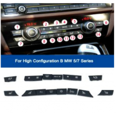 14 Button Key Caps Repair Kit A/C Heater Switch for BMW F07 F10 F11 F01 535i 550i 650i 750i 61319313924 